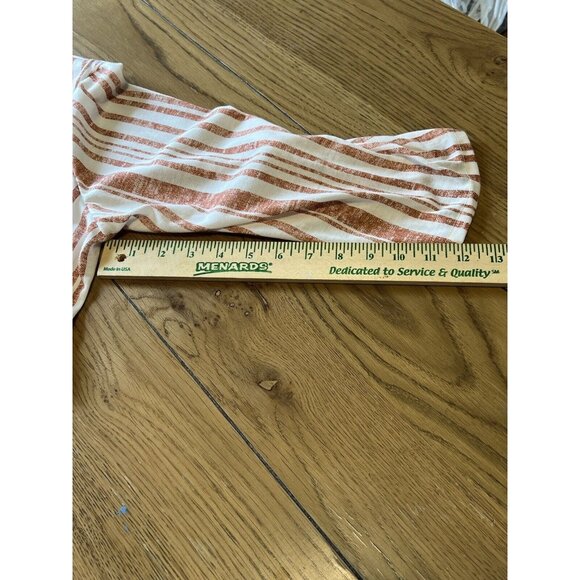 Eden & Olivia Shirt Size Large Striped Tunic Boho‎ Peasant Hippie Preppy - Picture 6 of 11